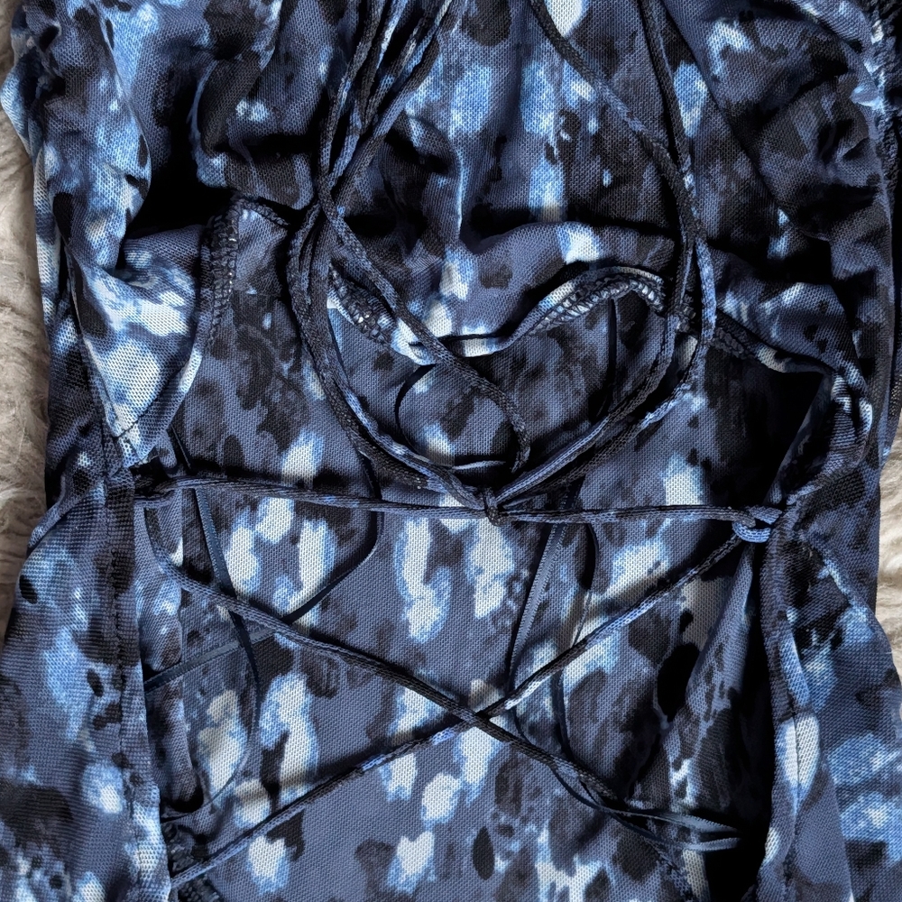 EUC Free People Take Me Away Midi Dress in Night Combo - Picture 13 of 15